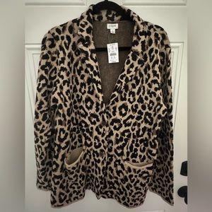NWT J Crew Leopard Blazer